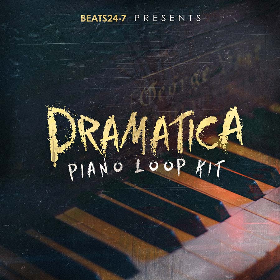 Beats24-7 - Dramatica - Piano Loops Sample Packs Software GUI Artwork