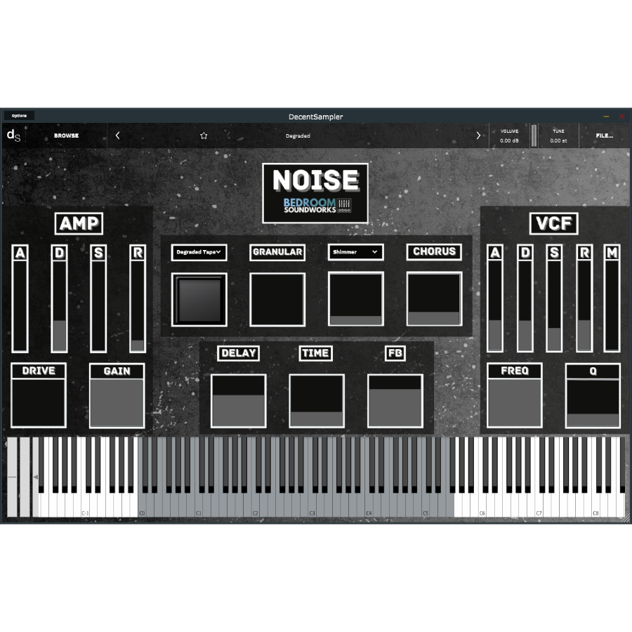 Bedroom Soundworks - Noise Plugins & FX Software GUI Artwork