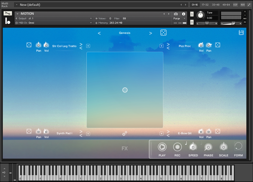blecksaudio - Motion Kontakt Instruments Software GUI Artwork