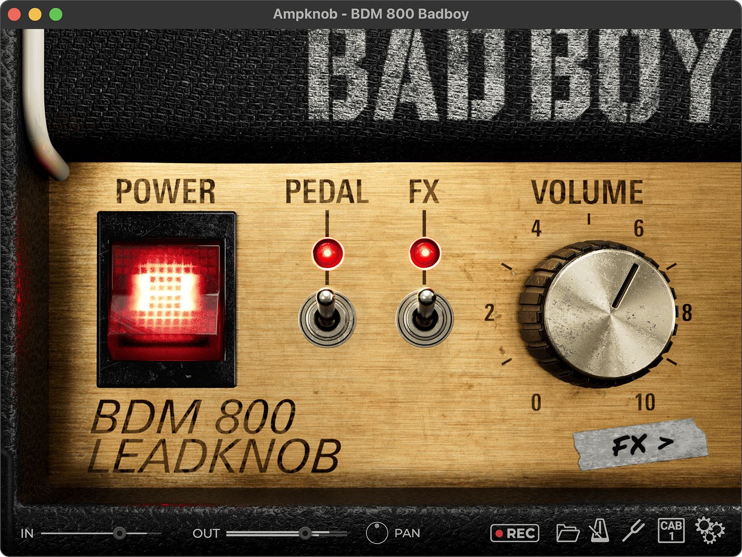Bogren Digital - Ampknob BDM 800 Badboy Plugins & FX Software GUI Artwork