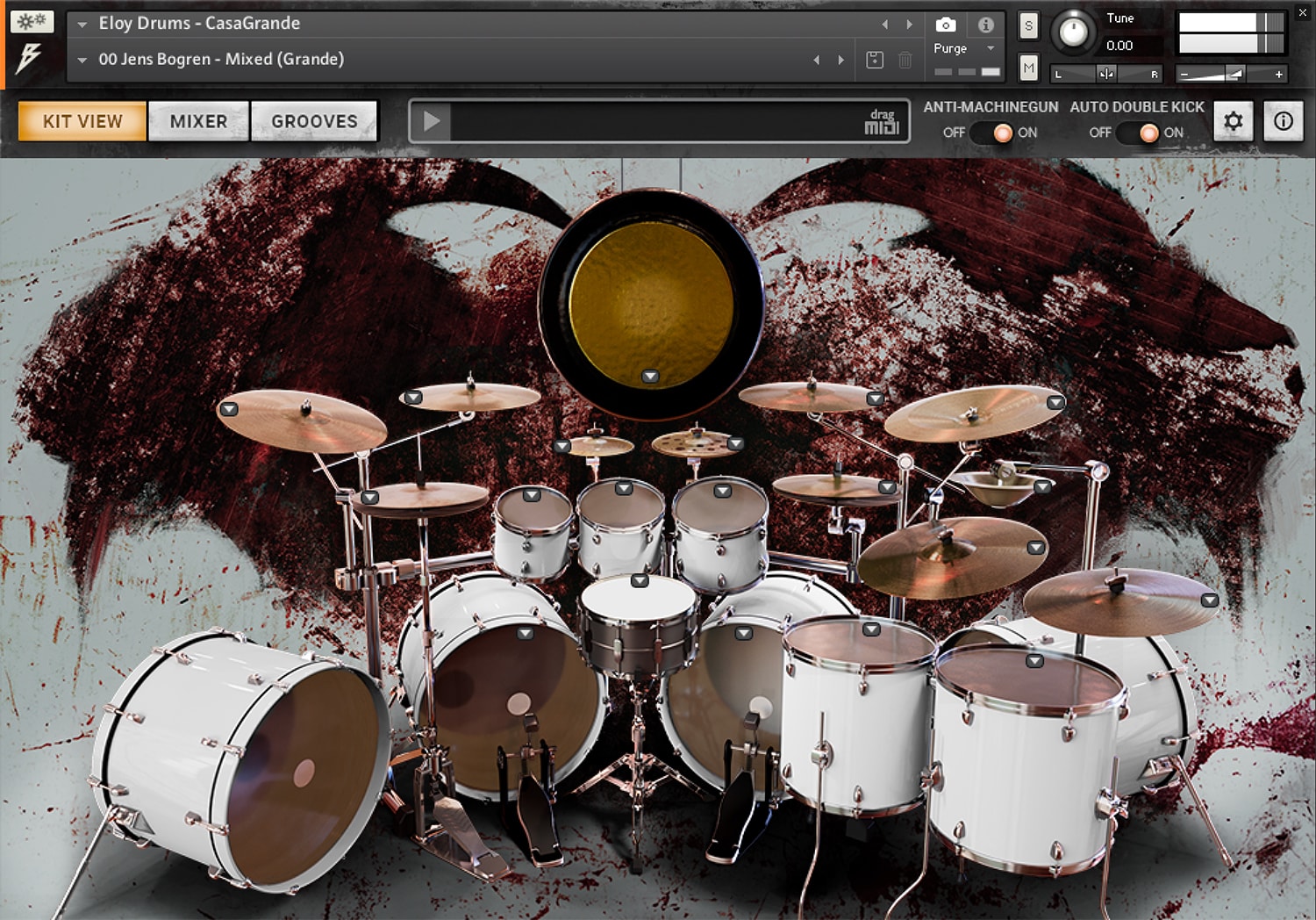 Bogren Digital - Eloy Drums Kontakt Instruments Software GUI Artwork