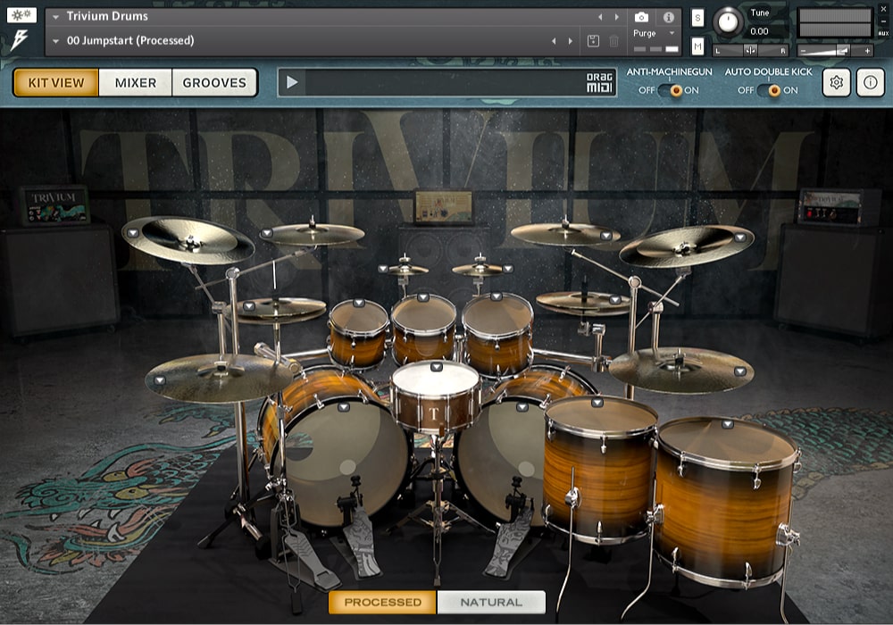 Bogren Digital - Trivium Drums Kontakt Instruments Software GUI Artwork