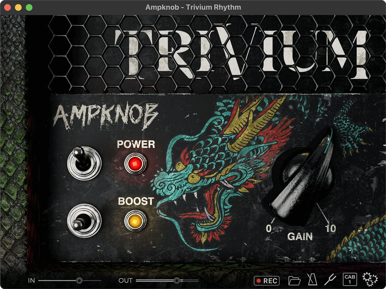 Bogren Digital - Trivium AmpKnob Rhythm Plugins & FX Software GUI Artwork