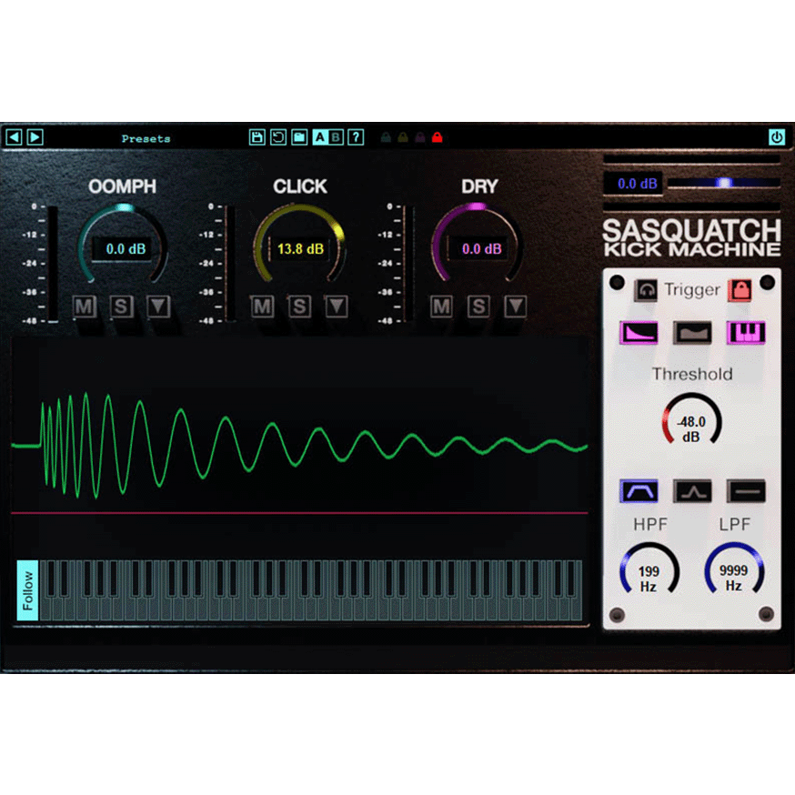 Boz Digital Labs - Sasquatch Kick Machine 2 Plugins & FX Software GUI Artwork
