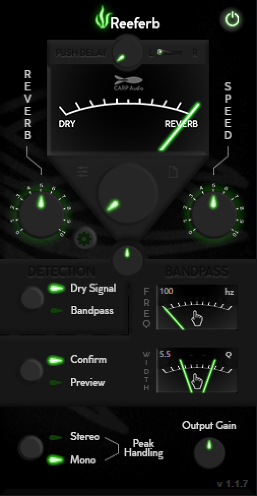 CARP Audio - Reeferb Plugins & FX Software GUI Artwork