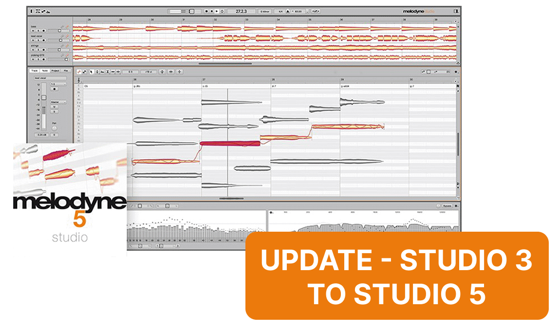 Celemony - Melodyne 5 Studio - Update from Studio 3 Plugins & FX Software GUI Artwork