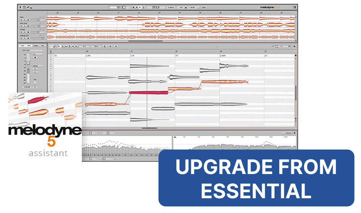 Celemony - Melodyne 5 Assistant - Upgrade from Essential Plugins & FX Software GUI Artwork