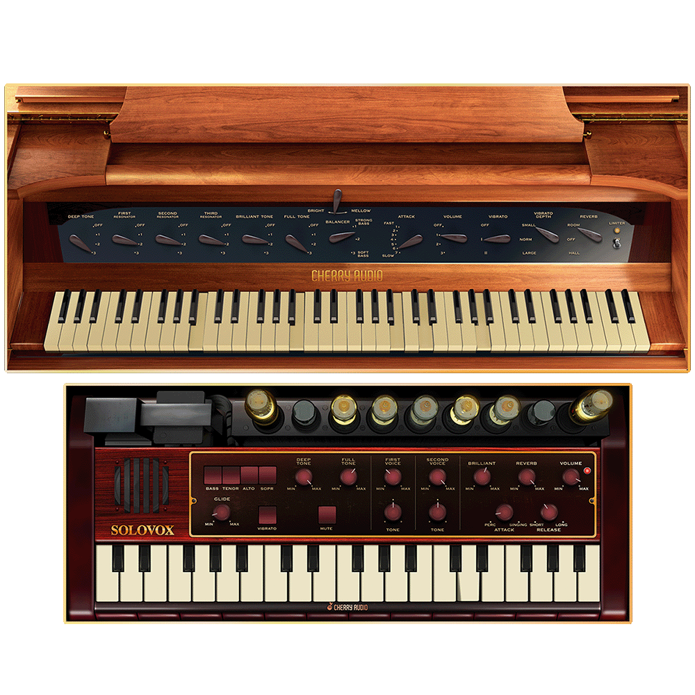 Cherry Audio - Novachord + Solovox Synthesizers Plugins & FX Software GUI Artwork