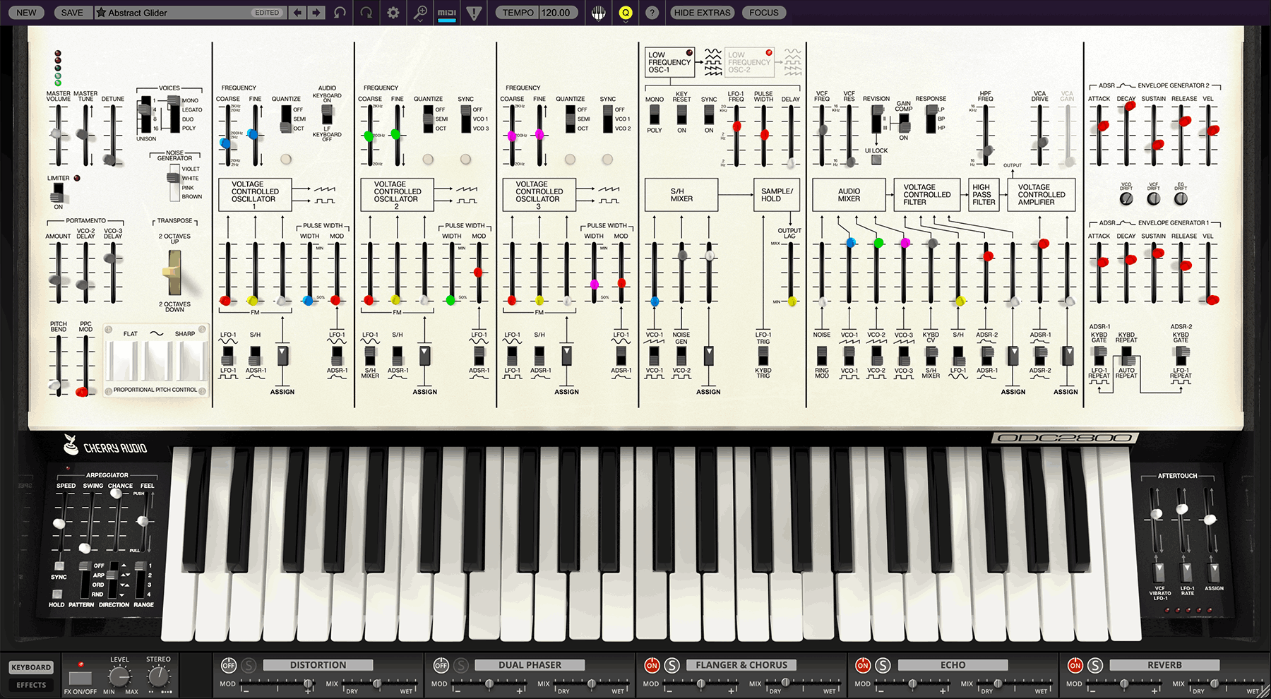 Cherry Audio - ODC 2800 Synthesizer Plugins & FX Software GUI Artwork