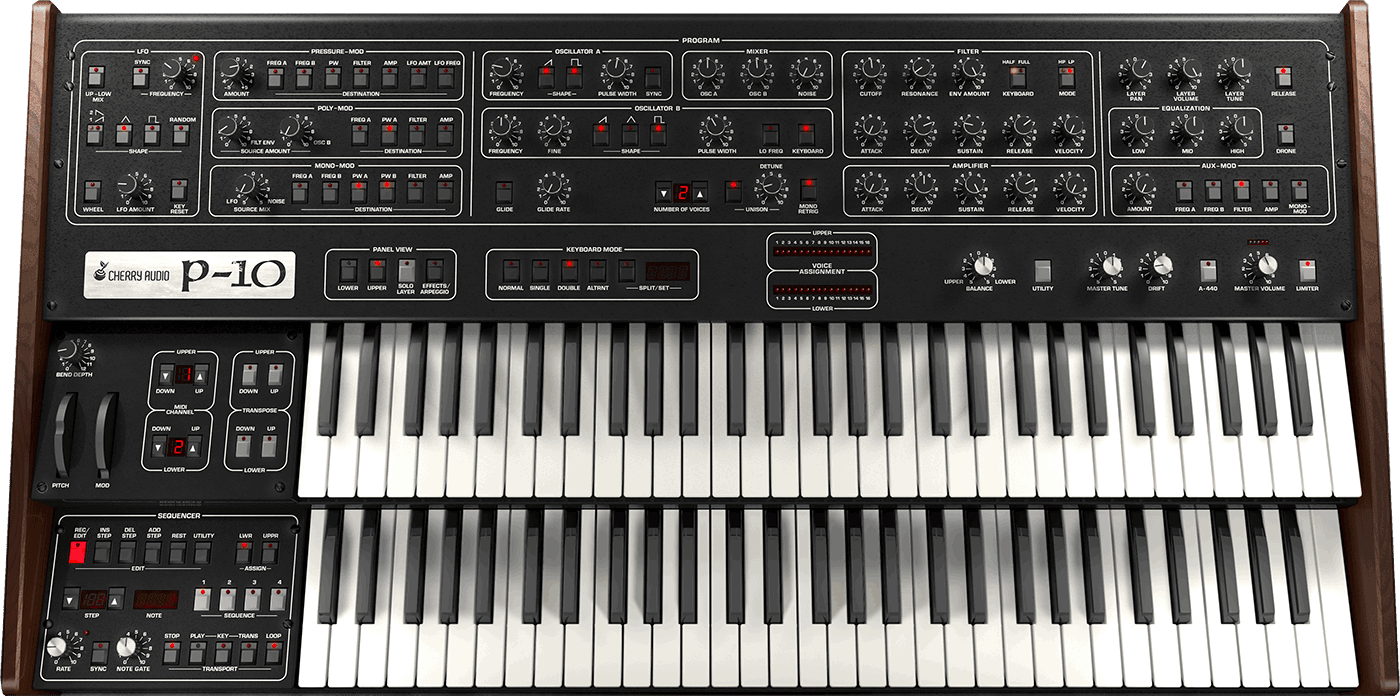 Cherry Audio - P-10 Plugins & FX Software GUI Artwork