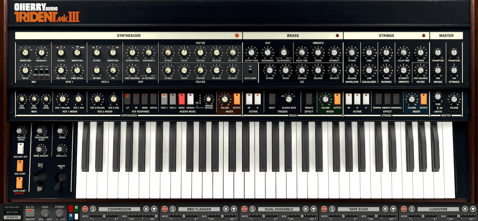 Cherry Audio - Trident Mk III Plugins & FX Software GUI Artwork