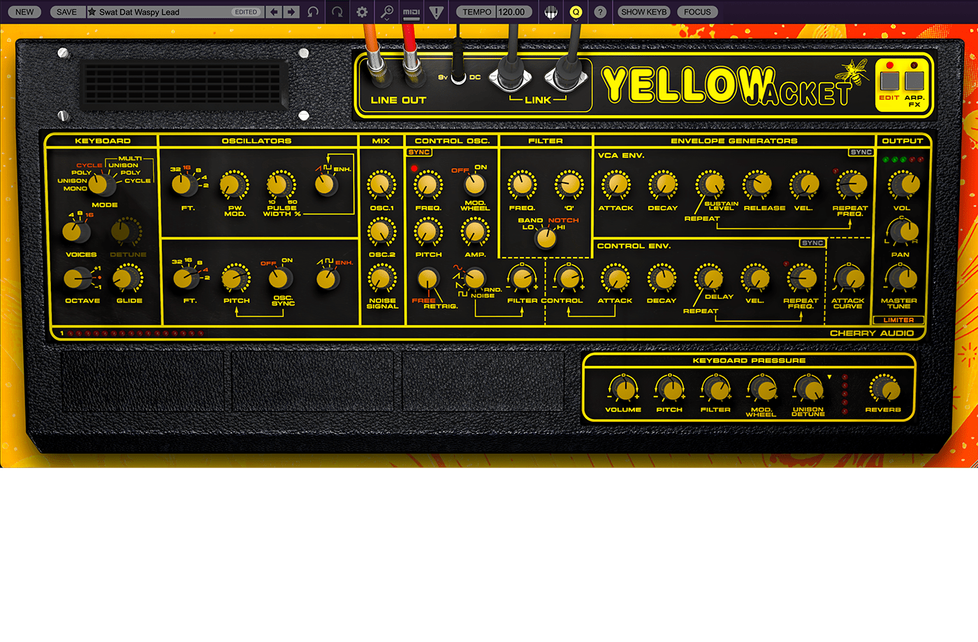 Cherry Audio - Yellowjacket Synthesizer Screenshot 2