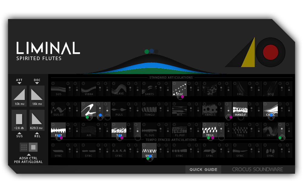 Crocus Soundware - Liminal: Spirited Flutes Kontakt Instruments Software GUI Artwork