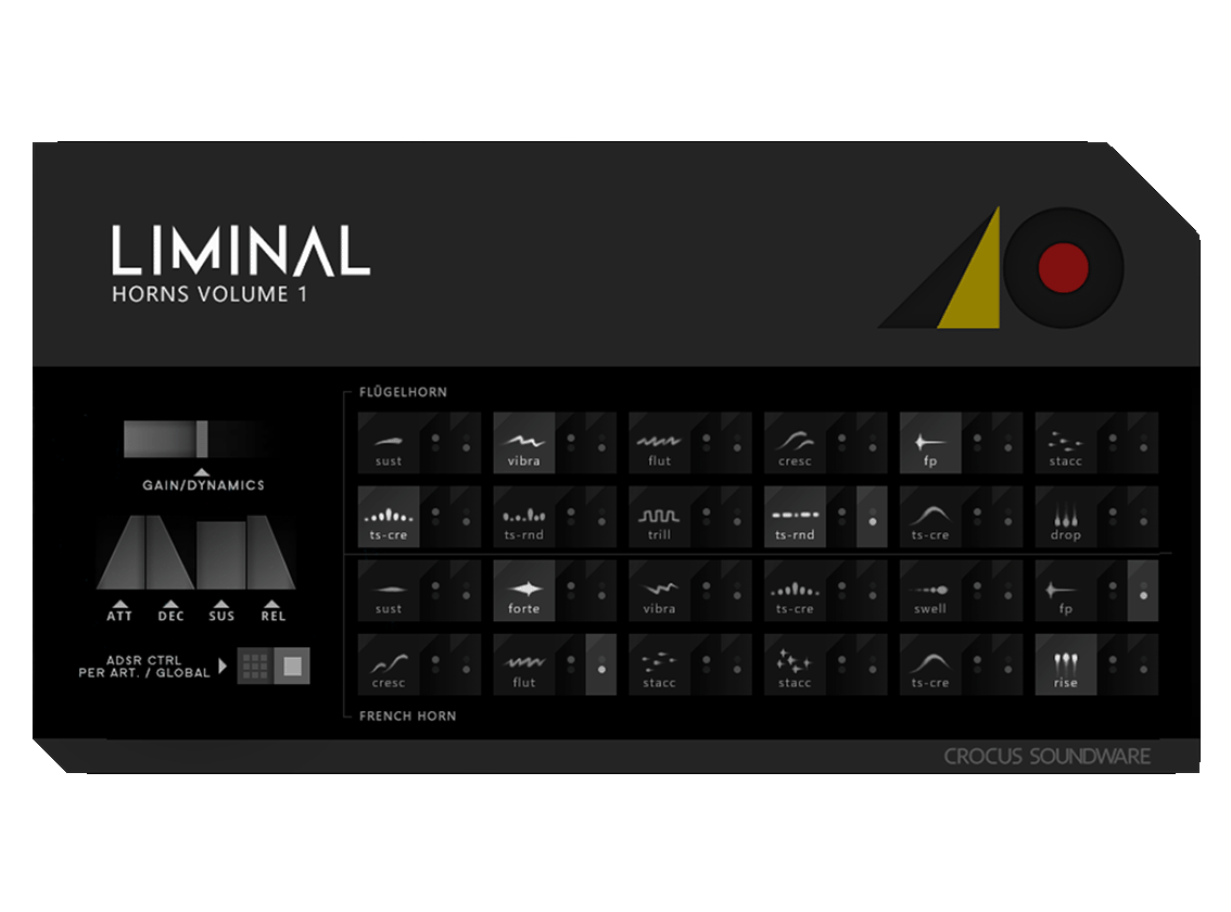 Crocus Soundware - Liminal: Horns Vol 1 Kontakt Instruments Software GUI Artwork