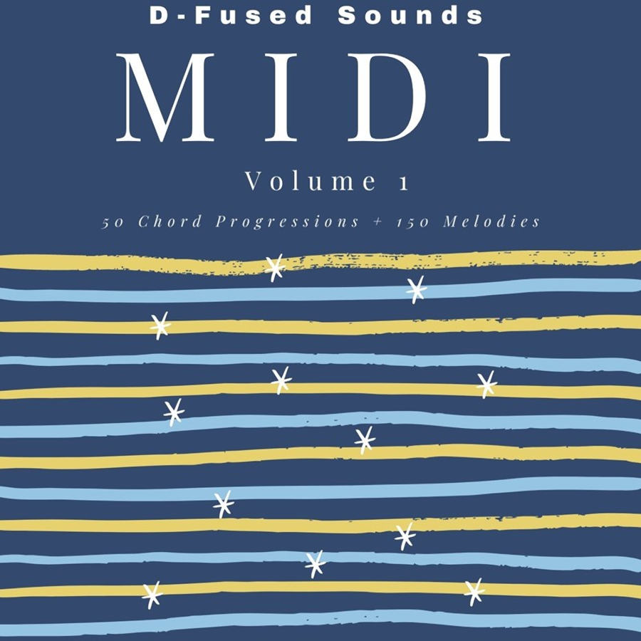 D-Fused Sounds - Midi Vol. 1 Sample Packs Software GUI Artwork