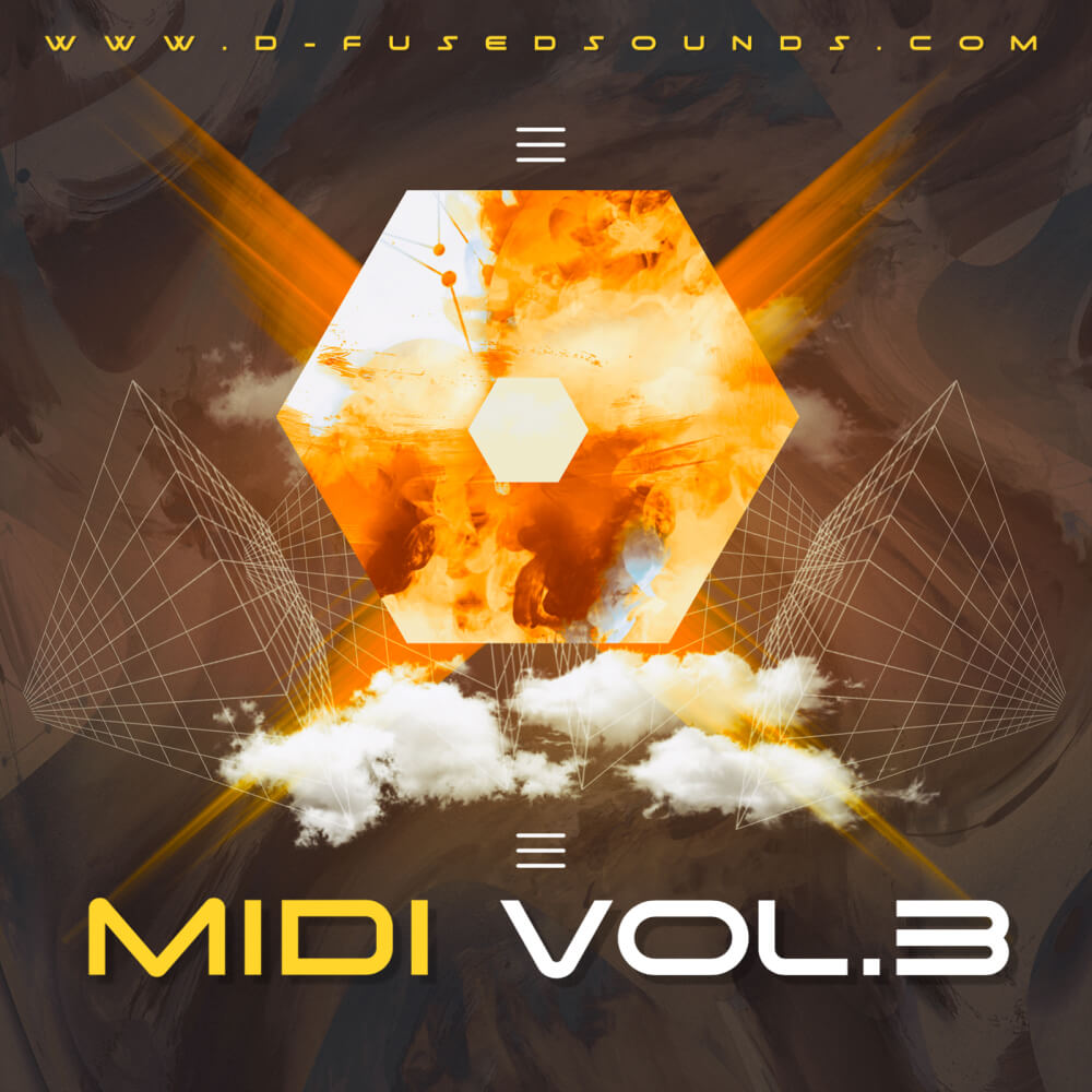 D-Fused Sounds - MIDI Vol. 3 Sample Packs Software GUI Artwork