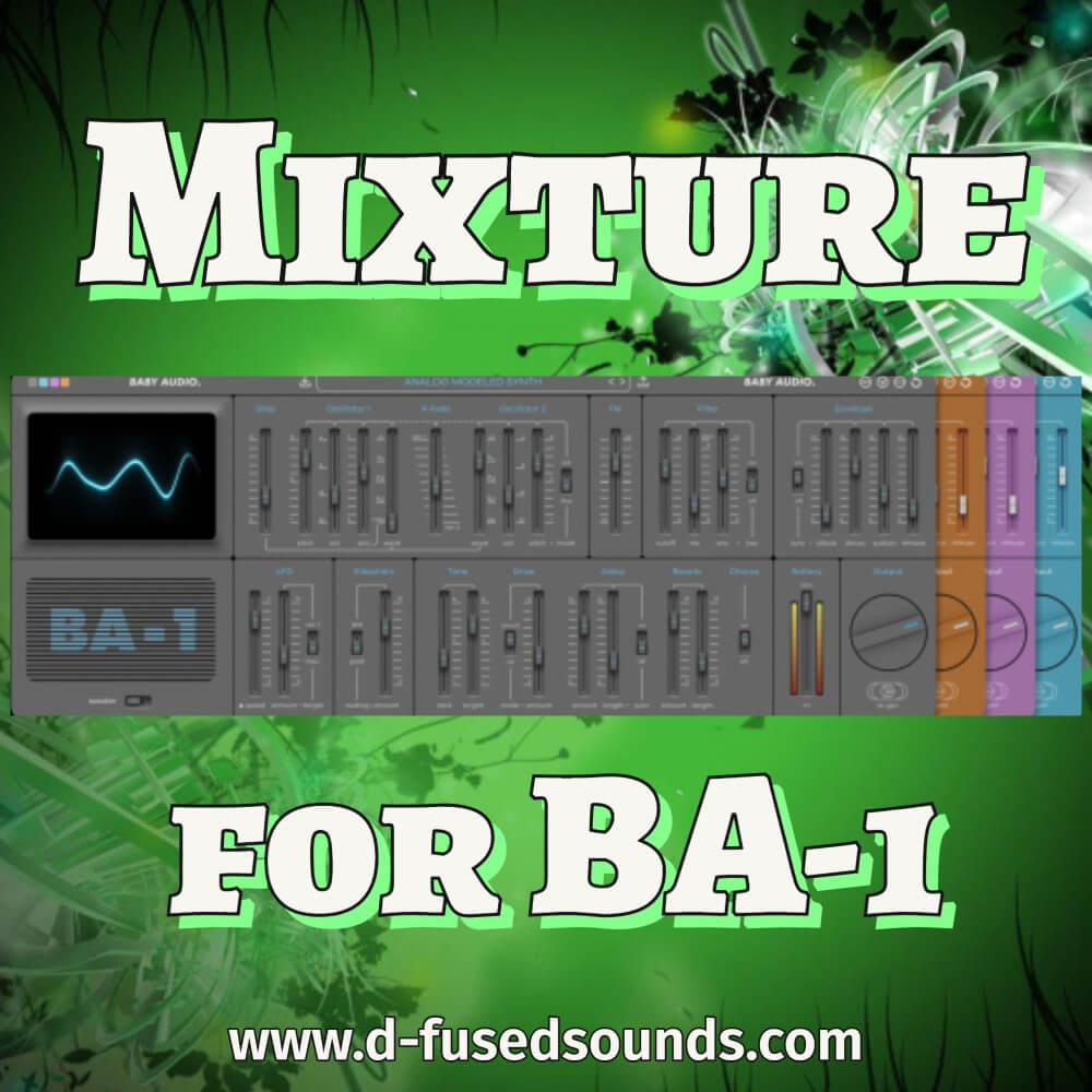 D-Fused Sounds - Mixture for BA-1 Presets Software GUI Artwork