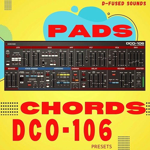 D-Fused Sounds - Pads & Chords for DCO 106 Presets Software GUI Artwork