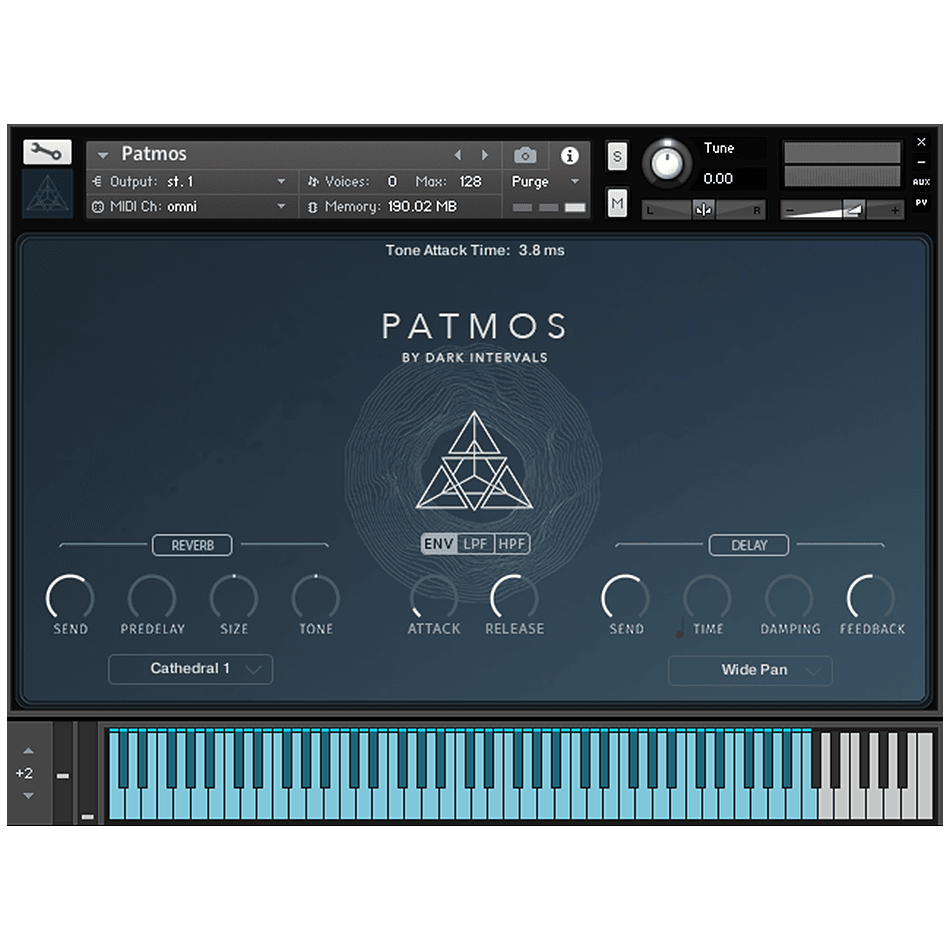 Dark Intervals - Patmos Kontakt Instruments Software GUI Artwork