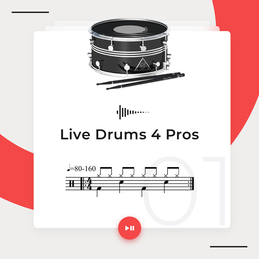 Diginoiz - Live Drums 4 Pros Sample Packs Software GUI Artwork