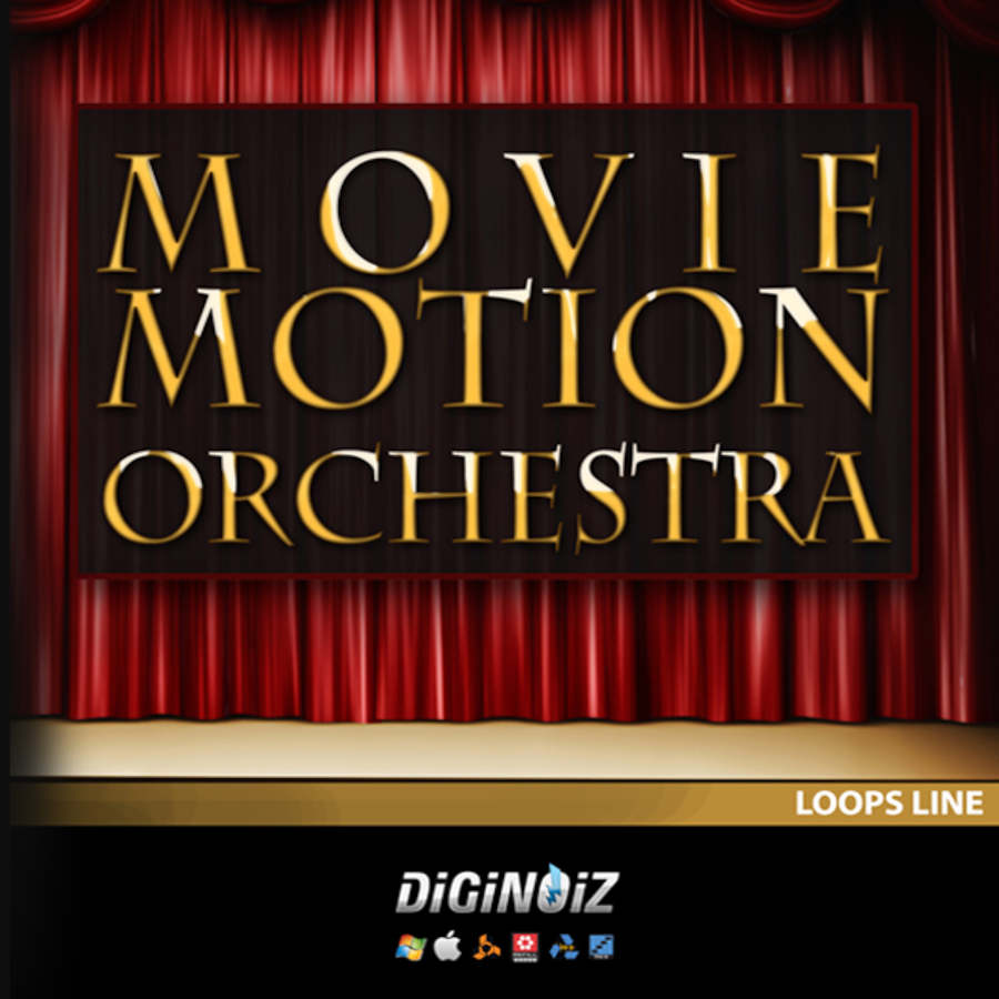 Diginoiz - Movie Motion Orchestra Sample Packs Software GUI Artwork