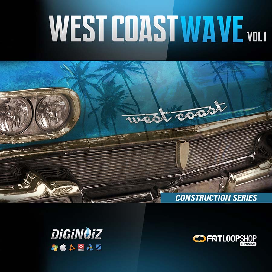 Diginoiz - West Coast Wave Sample Packs Software GUI Artwork
