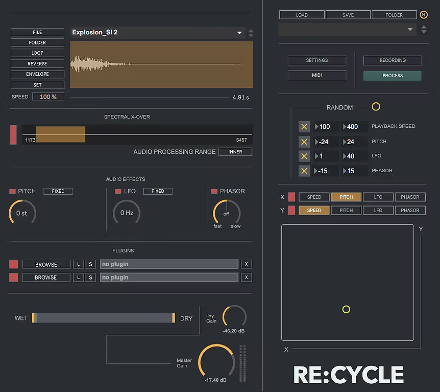 Digital Brain Instruments - Re:Cycle Plugins & FX Software GUI Artwork
