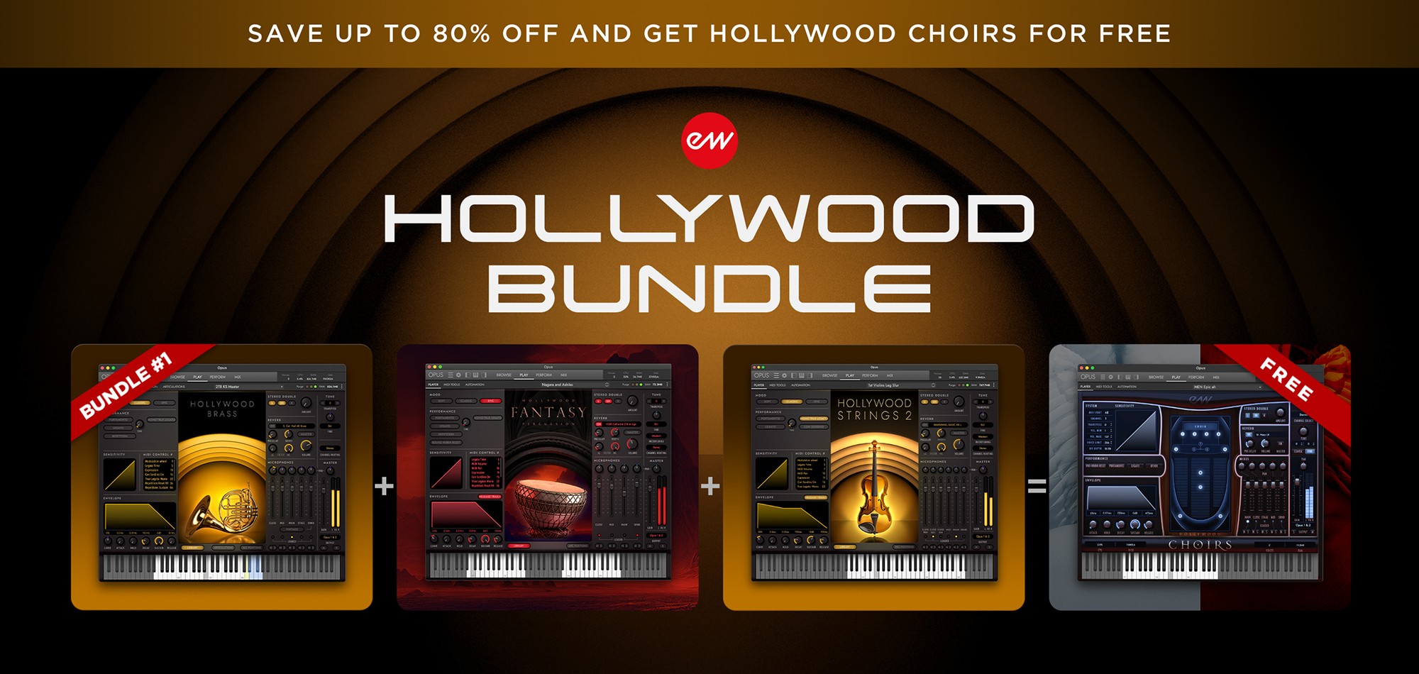 EastWest Sounds - Hollywood Bundle Plugins & FX Software GUI Artwork