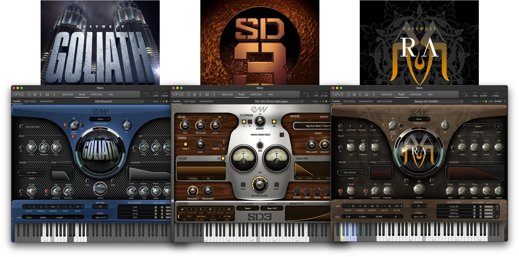 EastWest Sounds - Composer Core Bundle Plugins & FX Software GUI Artwork