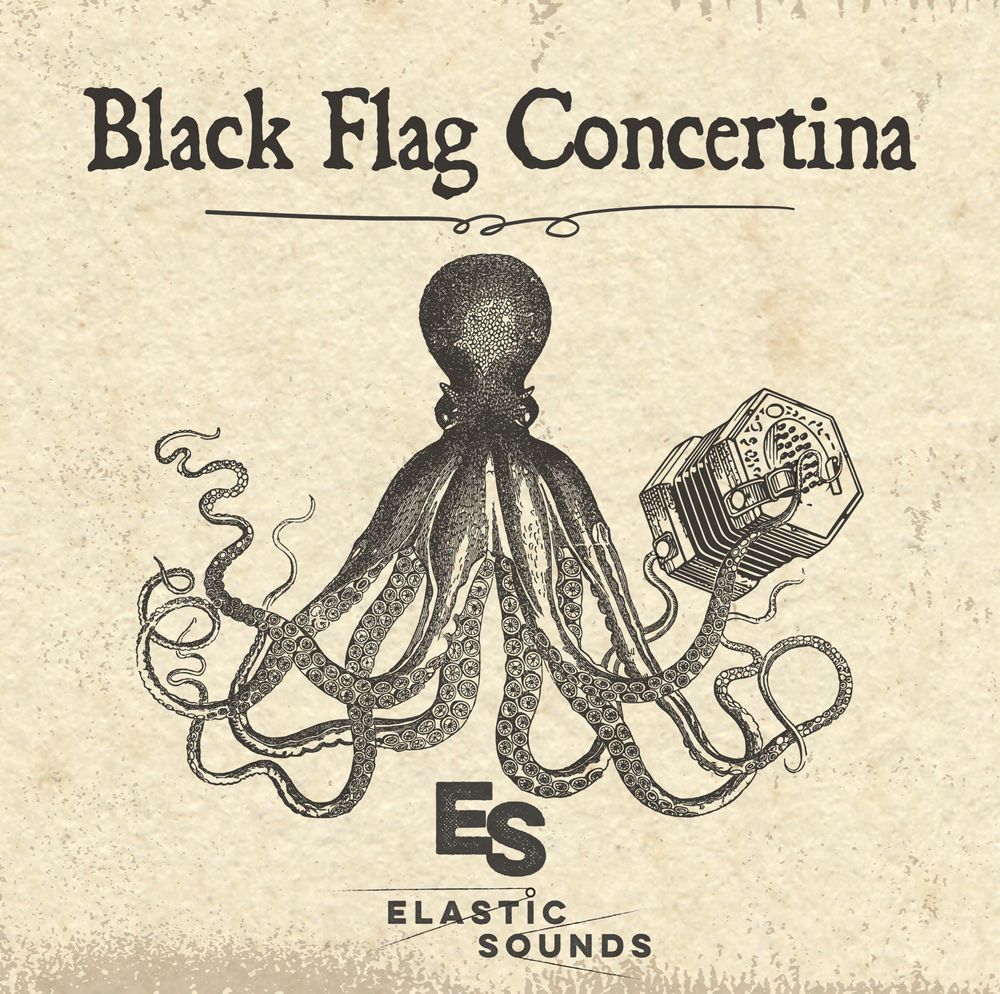Elastic Sounds - Black Flag Concertina Kontakt Instruments Software GUI Artwork