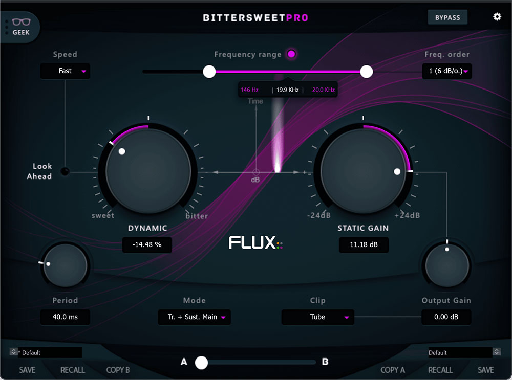 Flux Audio - BitterSweet Pro Plugins & FX Software GUI Artwork