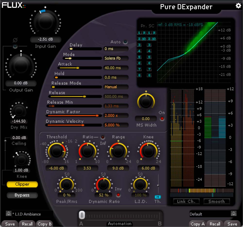 Flux Audio - Pure DExpander Plugins & FX Software GUI Artwork