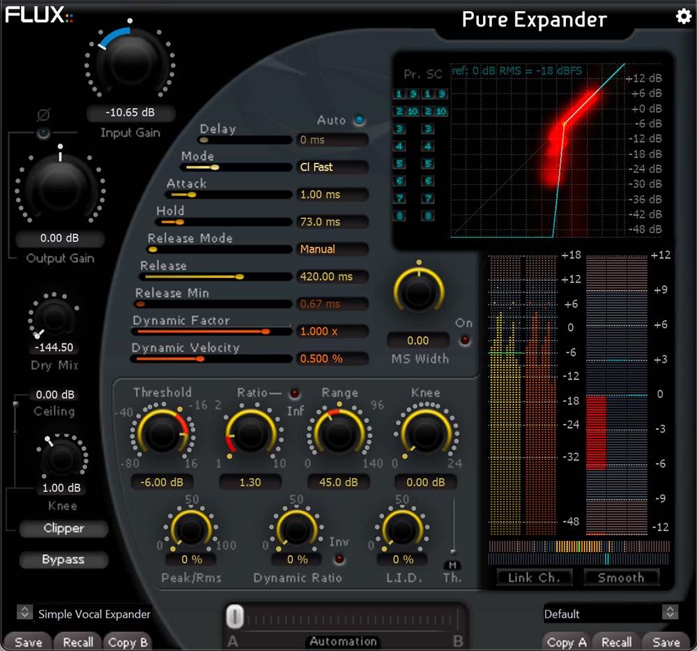 Flux Audio - Pure Expander Plugins & FX Software GUI Artwork