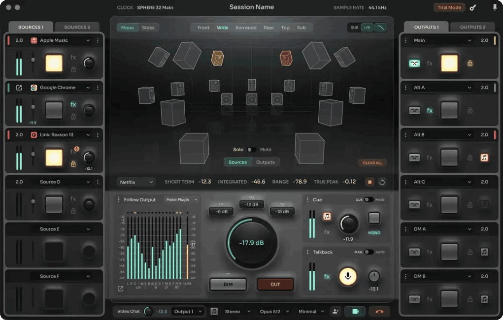 Ginger Audio - SPHERE Surround Plugins & FX Software GUI Artwork