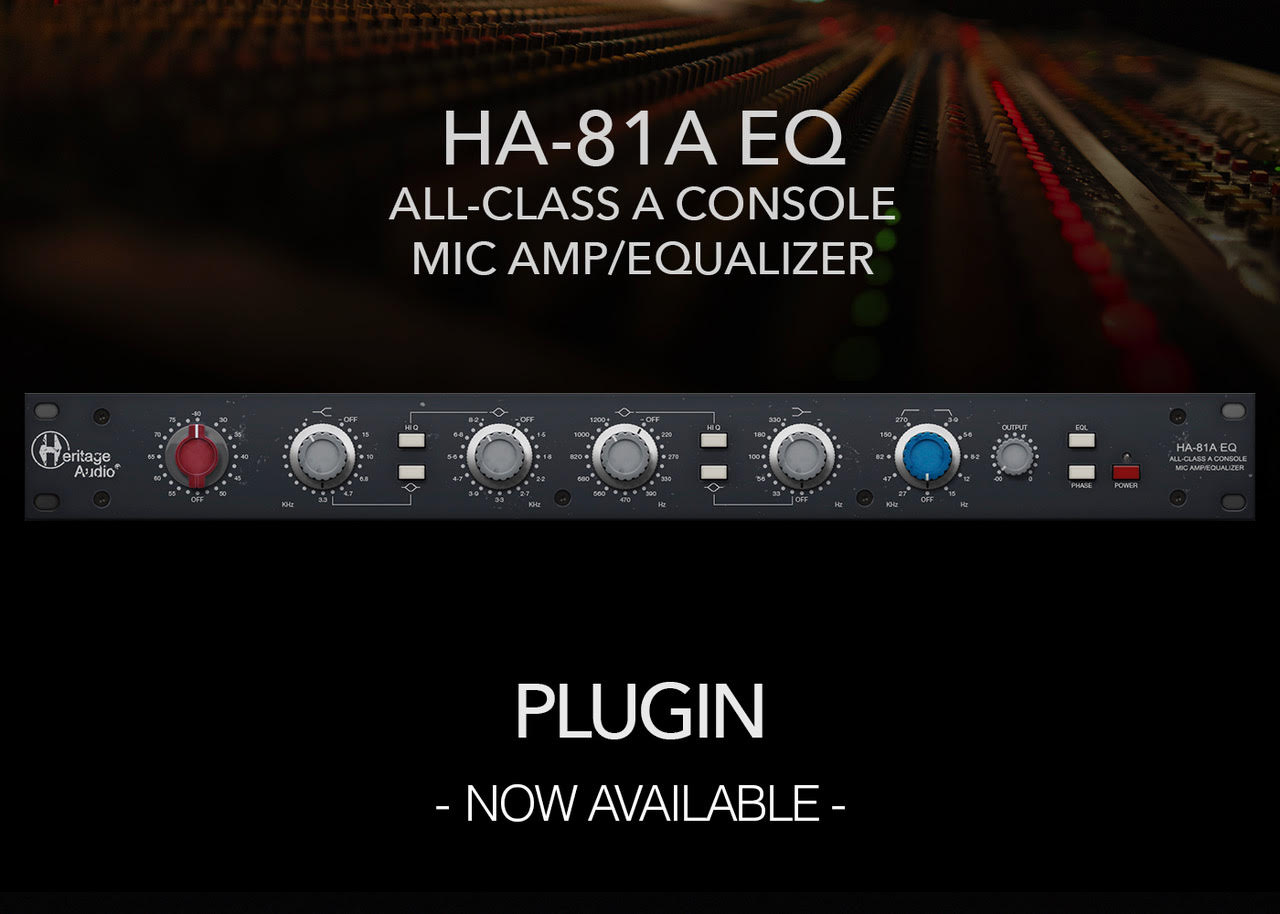 Heritage Audio - HA-81A EQ Plugins & FX Software GUI Artwork