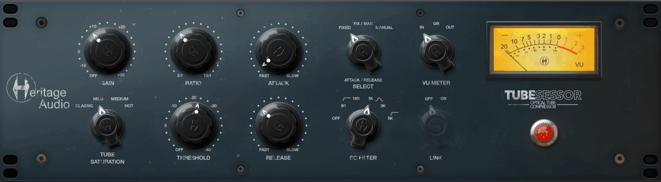 Heritage Audio - Tubesessor Plugins & FX Software GUI Artwork