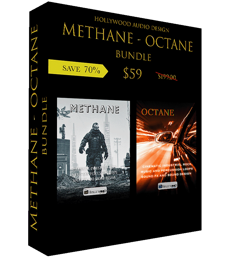 Hollywood Audio Design - Methane + Octane Sample Packs Software GUI Artwork