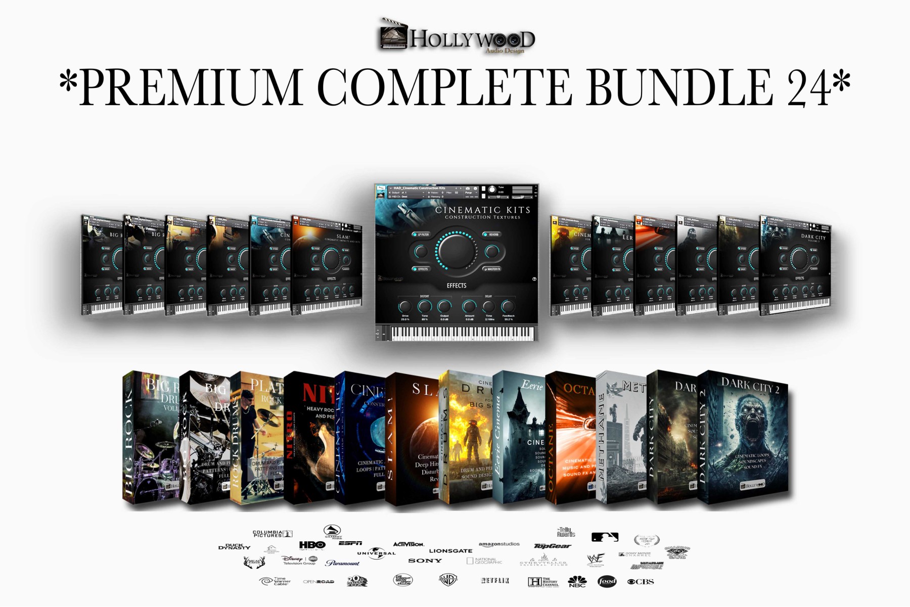 Hollywood Audio Design - Premium Complete Bundle 24 Kontakt Instruments Software GUI Artwork