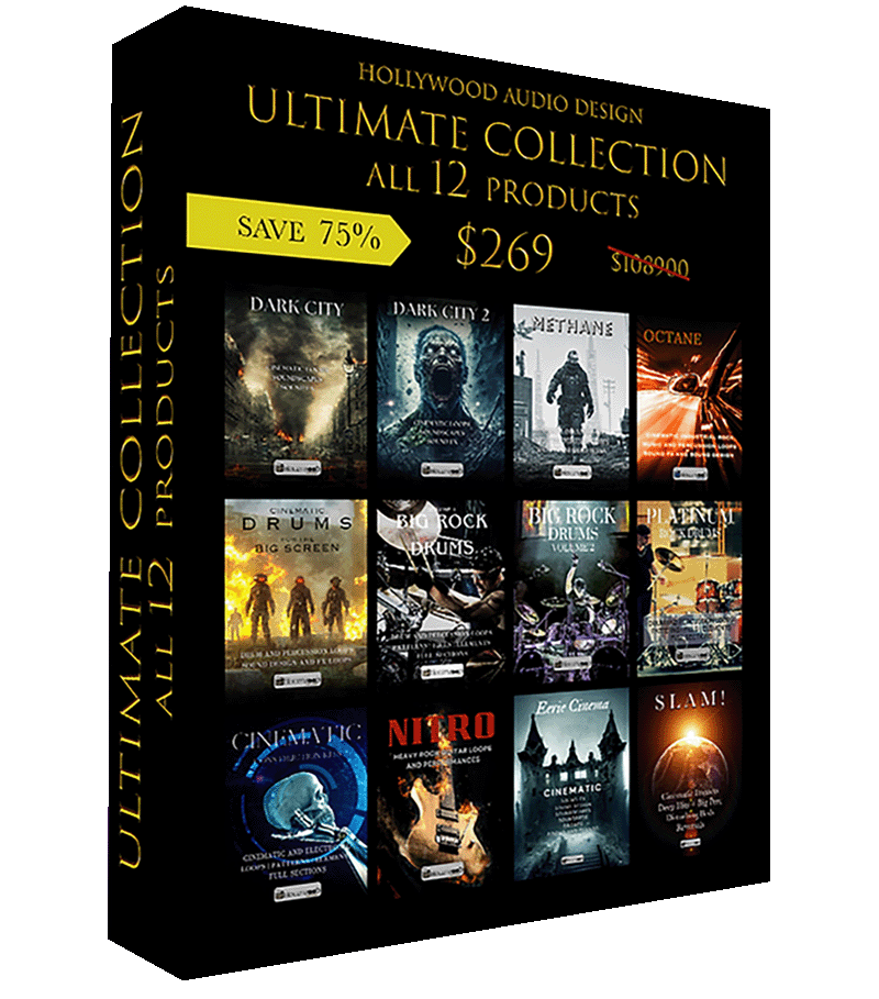 Hollywood Audio Design - Ultimate 12 Sample Packs Software GUI Artwork