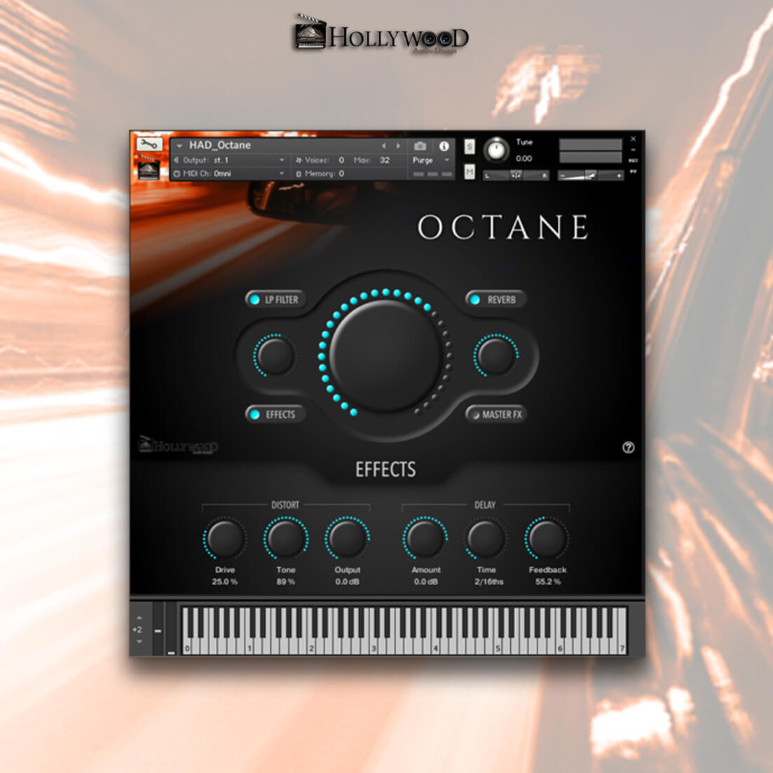 Hollywood Audio Design - Octane - Kontakt Kontakt Instruments Software GUI Artwork