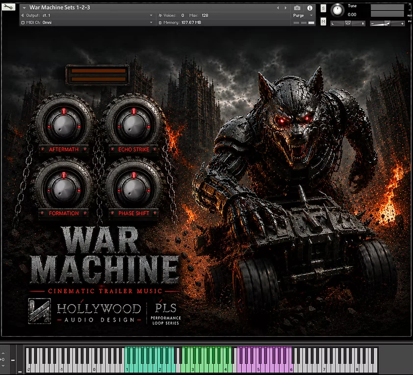 Hollywood Audio Design - War Machine Kontakt Instruments Software GUI Artwork