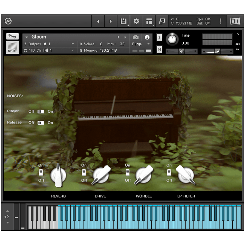 Iamlamprey - Gloom Kontakt Instruments Software GUI Artwork