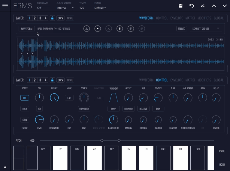Imaginando - FRMS - Granular Synthesizer Screenshot 3