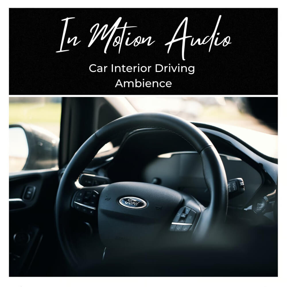 In Motion Audio - Car Interior Driving Ambience Sample Packs Software GUI Artwork