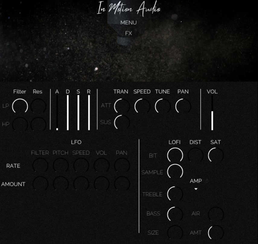 In Motion Audio - Geodrone Designed Instrument Kontakt Instruments Software GUI Artwork