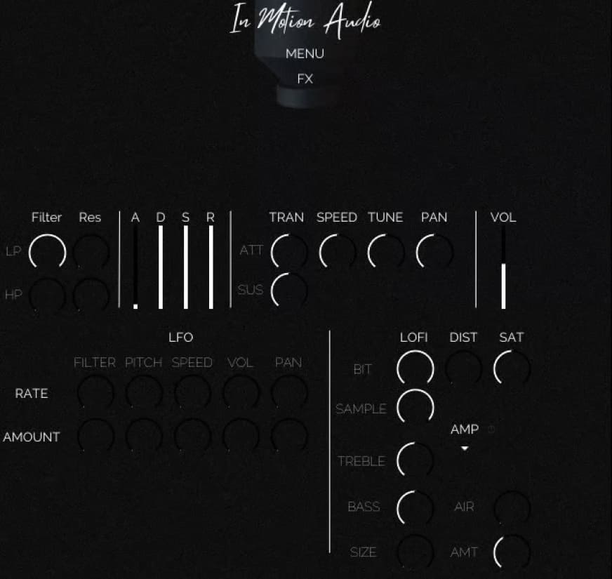 In Motion Audio - Geodrone Instrument Kontakt Instruments Software GUI Artwork