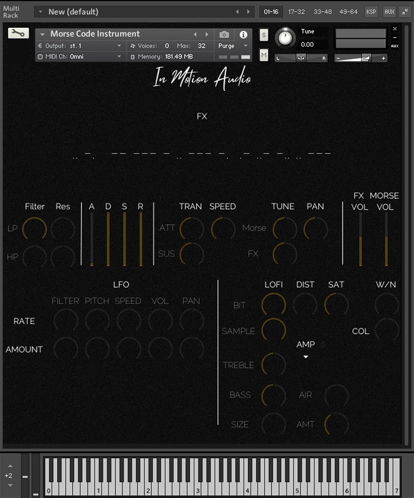 In Motion Audio - Morse Code - Kontakt Screenshot 2