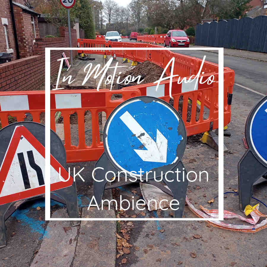 In Motion Audio - UK Construction Ambience Sample Packs Software GUI Artwork
