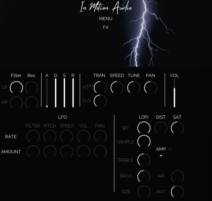 In Motion Audio - Electromagnesis Instrument  Kontakt Instruments Software GUI Artwork