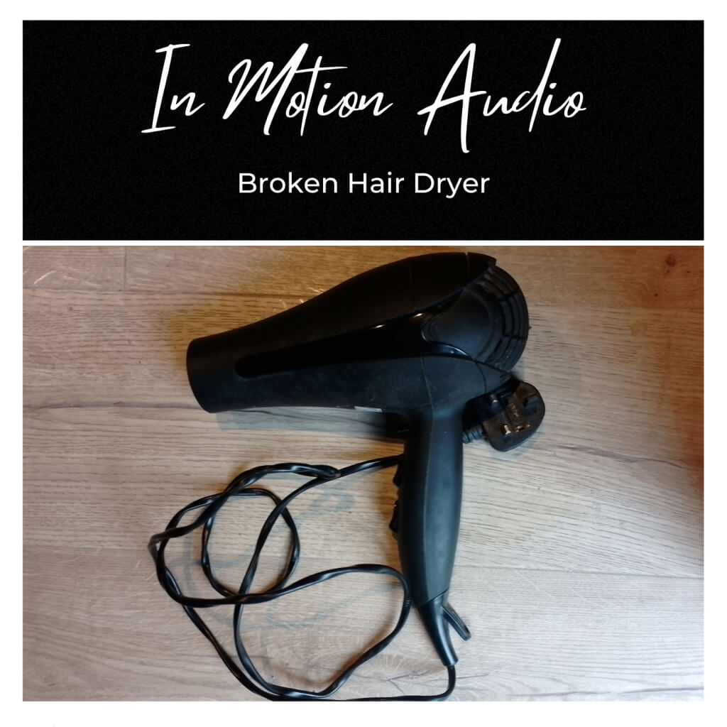 In Motion Audio - Broken Hair Dryer Sample Packs Software GUI Artwork